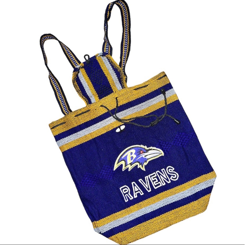 Brand new Baltimore Ravens Boho Knit Backpack
